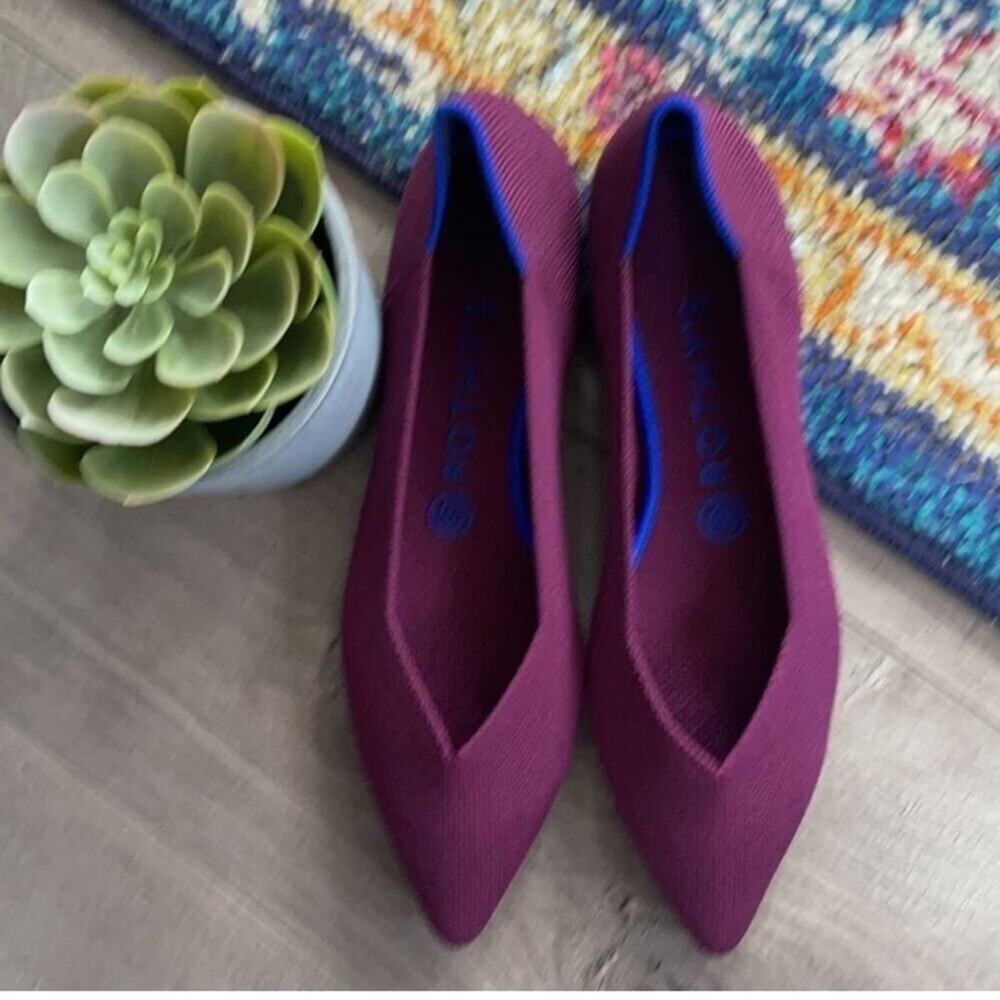 Rothy's the point orchid size 8.5 woman's flat shoes